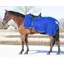 QHP Show Fleece Exercise Sheet in Cobalt Blue and Silver